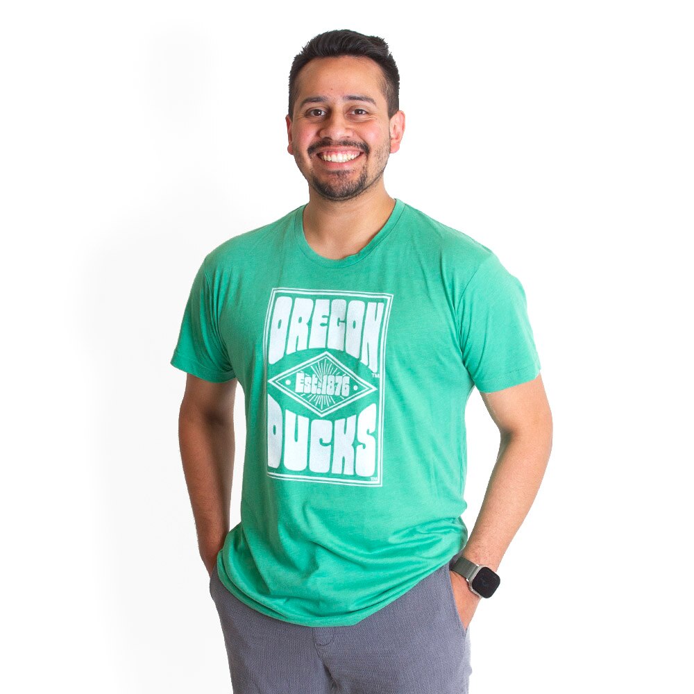 1876, Green, Crew Neck, Men, U-Scape, Fat Font, Poster Style, T-Shirt, 718483